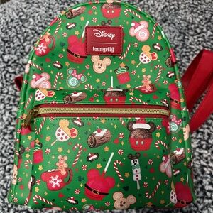 Loungefly Disney Green Holiday Backpack